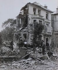45 Pevensey Road after air raid 24th Oct 1942